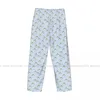 Men's Sleepwear Casual Pajama Sleeping Pants Striped With Cute Frogs Lounge Loose Trousers Comfortable Nightwear