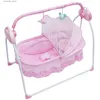 Baby Cribs Electric Baby Crib Cradle Infant Bed Sleeping Auto-Swing Rocking Chair Bassinet For Babies 0-18 Months Pink L416