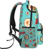 Backpack Many Sushi Food Print Laptop Bag Cute Lightweight Casual Daypack For Men Women