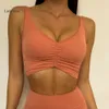 Ausrichten von Neck lu Bra Sommer gegen Crop Top Frauen Sport Fiess Yoga Tanktops Training Taste Fitness