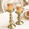 Kerzenhalter Metallhalter Blume Candlestick Tisch Home Weihnachtsdekor Bronze Candelabra Mode Hochzeitsregime Moro xx