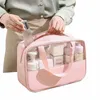 Sac de maquillage translucide portable Portable Sac de maquillage de grande capacité B Sacs W MultifiNcti Tool étanche Étui de rangement M7S5 #