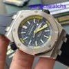 Kolekcja zegarków AP Royal Oak Offshore Series Mens 15710st.oo.a027ca.01 Automatyczna noc mechaniczna Glow Watch Mężczyzna o średnicy miernika 42 mm średnicy