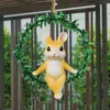 Decorative Flowers Artificial Wreath Wall Hanging Decor Statue Resin Home Decoration Animal Ornament For Patio Front Door Party Supplies