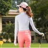 Summer Golf Sun Shropething Женщины Coats Upf 100 UV Presescent Light Light Cool Stand Cansual Heathable Jackets 240416