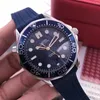 Relojes de pulsera para hombres lujo reloj mecánico mecánico plateado mano de oro limitado 7007 azul cebhire cerámica luminoso