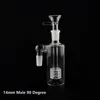 Glass Ash Catcher med gratis glasskålar 14mm 18mm Glass Bong Water Catchers Thick Pyrex Clear Bubbler Ashcatcher 45 90 grad