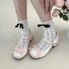 Sandały buty damskie Bow Mary Short Buty mody baletowe buty damskie damskie buty 2024 Spring Nowa pompa Lolita Sandals Sandals Mujer Zapatos J240416