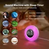 2024 Ny RGB Phantom Color Creative Colorful Night Light Student Alarm Clock Desktop Glow-in-the-Dark Clock