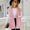 Women's Jackets Pink Denim Jacket For Women Y2K Autumn Outerwear Korean Vest Harajuku Streetwear Hooded Tops Pocketed Chaquetas Female