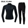 Women's Swimwear Diving Suit 2MM Women Wetsuit Split Long Sleeved Top Kitesurf Surf Surfing Spearfishing Jacket Pants Clothes Wet