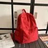 Rugzak mode solide kleur vrouwen canvas vrije tijd meisje reisboek tassen college lady laptop rugzakken eenvoud rucksack