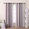 Cortina rosa cortinas de berçário Janela de blecaute para crianças decoração de quarto de crianças fofo star 1 painéis