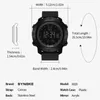 Armbanduhr Nylon Gurt Herren Uhren wasserdicht 5BAR Synoke Marke Digitale Militärsportwache für Männer großes schwarzes Zifferblatt Design
