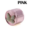 4 couches 63 mm Animal Tobacco Grinder papillon grenouille en aluminium en alliage en métal Herbe accessoires fumeurs