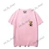 Designerin Moscino Women Shirt Summer Luxury Brands Grafik Tee Cartoon Bär losen Baumwollrundhals für Freizeit im Freien Moschin Hoodie Herren Frauen Tops Moschinno 36