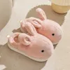 Slippers Cute Animal Rbit Slipper For Women Fashion Kawaii Fluffy Winter Warm Female Cartoon Indoor House Funny Shoes