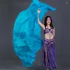 Stage Wear Silk Performance Dance Solid Color Light Texture Veil Shawls Women Scarf Costumes Accessories Belly Veils 250cmx110cm