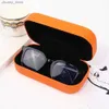 Güneş gözlüğü kılıfları moda gözlükleri kutu basitlik güneş gözlüğü kutusu büyük sert güneş gözlükleri gözlük protezli karikatür gözlükleri kutu sert göz gözlükleri kasa y240416
