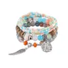 Bracelet Ensemble coloré de style ethnique bohème