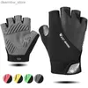 Radsporthandblä dase Sommerradhandschuhe Halbfinger Fitnessstudio Sportstrecke für Männer Frauen nicht rutschfeste Atmababomotory Motorcyc Bike Handschuhe L48