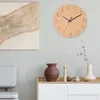 Relojes de pared de 12 pulgadas Silent Nordic Style Hollow Out Wood Wall Rechan