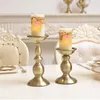 Kerzenhalter Metallhalter Blume Candlestick Tisch Home Weihnachtsdekor Bronze Candelabra Mode Hochzeitsregime Moro xx