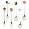 Spoons Halloween Spoon Fork Metal Dessert Restaurant Cutlery Multipurpose Flatware Dinner Stainless Steel Cake Pumpkin