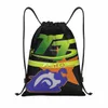 custom Motor TT Road Racer Drawstring Bag Men Women Lightweight Isle Of Man Flag Sports Gym Storage Backpack B4fb#