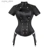 Serbatoi da donna camis Donne Corsetti a vapore a steampunk Black Red Short Short Goth Abbigliamento in acciaio Overbust Chain Gothic Retro Punk Bustiers Top Women0398776940 L49