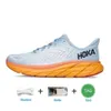 Hokah One Bondi 8 Clifton 운동 운동 신발 Hokahs Carbon x2 트리플 블랙 흰색 가벼운 블루 hokahs 야외 디자이너 라이프 스타일 충격 흡수 36-45