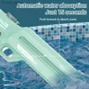 Sandspiel Wasser Spaß Full Electric Water Gun Summer Outdoor Water Game Spielzeugpistole für Kinder und Erwachsene mit hoher Kapazität Automatische Wasserspritzpistole Y240416