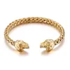 Bracciale per braccialetta per braccialetta per braccialetta con filo oro in oro in acciaio inossidabile 316L.