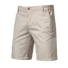 Summer 100% coton Solid Shorts hommes de haute qualité Business Casual Busine.