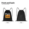 Sacs à provisions pornhubs cordons de cordon hommes femmes pliables sports gymnase Sackpack sites Web de rangement de divertissement sac à dos