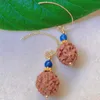 Серьги с серьгами мода натуральный коричневый круглый бодисупис lapis lazuli beaz gold men men crystal ear buff platinum ежедневные женщины подростки подростки подростки