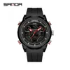 Polshorloges sanda topmerk sport heren horloges outdoor militaire kwarts horloge man waterdicht polshorloge voor mannen klok relogios masculino