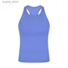 Women's Tanks Camis Lu racerback ebb tanks womens tops and tees long tshirt Women T-shirt Quick-dry Exercise Sports Fitness Tank Top Running Gym Jogging Tops L49