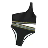 Women's Swimwear High Waist Bikini 2024 Brazilian Biquini One Shoulder Thong Swimsuit Women Cut Bathing Suit Female Halter Monokini