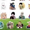 50pcs japońskie kreskówkowe naklejki anime do butelki ołówku ołówka zbiornikowe lodówka do deskorolki