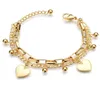 Вся вечеринка бохо ювелирные ювелирные украшения 18 тыс. Золотых браслетов Lady Heart Charms Goldplated Bracelets Bangles Friends Gifts1084423
