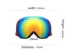 Hommes femmes skigles lunettes de lunettes doubles couches uv400 anti-buas de ski de ski verres de ski snowboard lunettes d'hiver verres d'hiver