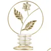 Candlers Bureau décor de bureau Bougette Mariage de mariage Décoration de chandelle Vessels dorés Décoratif Drop Drop Livraison Home Garden Dhklh