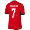 2024 2025 Euro -Pokal Männer Kinder 8 Fernandes Fußball -Trikot 17 Bruma 4 Silva 3 Pepe Nunes Ramos Leao 7 Ronaldo 10 Bernardo Pereira Football Shirt Kits Nationalmannschaft Putaoya Putaoya