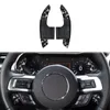 Kolfiber ratt växel växel växlare förlängning för Ford Mustang Paddle Shifter Car-styling klistermärke