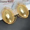 Dingle örhängen Dubai Big Drop Earring Luxury Quality 18K Gold Plated Hanging For Women Wedding Party Jewelry Anniversary Gift