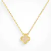 Designer Nuovo Van Clover Necklace 18K Gold Womens Brand Luxury Brand Lucky Grack