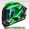 Полная лицо Shoei x14 Kawasaki зеленый мотоцикл-шлем Anti-Fog Man roving Car Motocross Racing Motorbike Helmet-Not-Original-Helmet 02