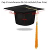 Boinas unissex adultas acadêmicas graduação no chapéu de morteira com tassel parabéns graduado