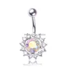 Button Bell Butblet Bell Rings Sexy Wasit Belly Dance Crystal Body Jewelry